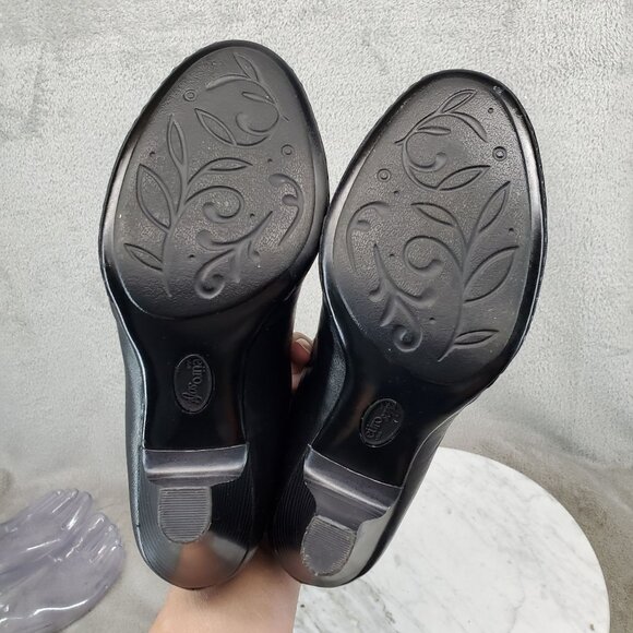 Sofft Shoes Womens Size 7.5 Black Leather Euro Soft Heels *Read* - Picture 8 of 13